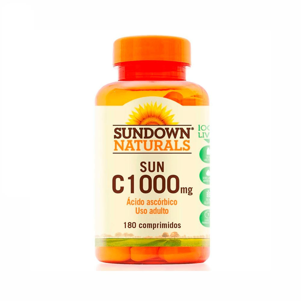 Vitamina C Sundown 1000mg Com 180 Comprimidos