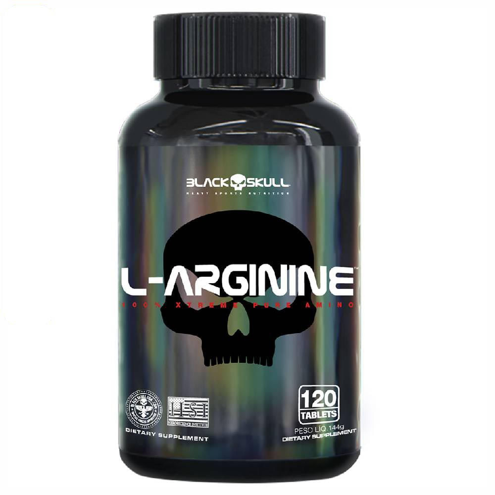 AMINOÁCIDO L-ARGININE 120 TABLETES BLACK SKULL