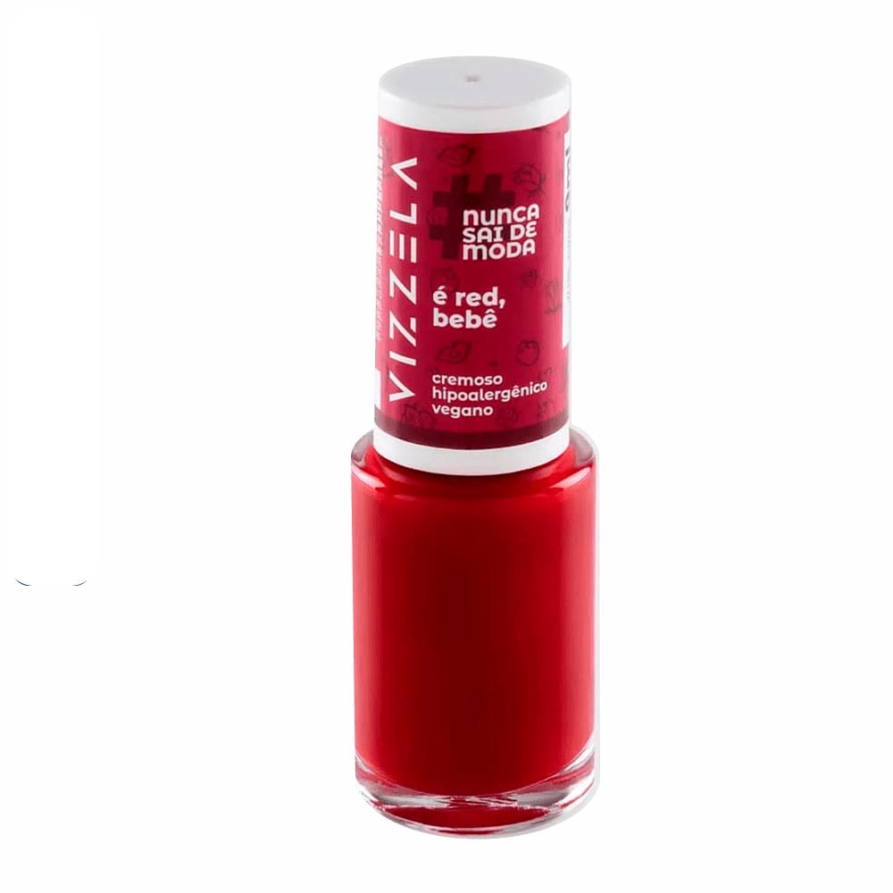 Esmalte Vizzela Nunca Sai De Moda É Red, Bebê 9Ml