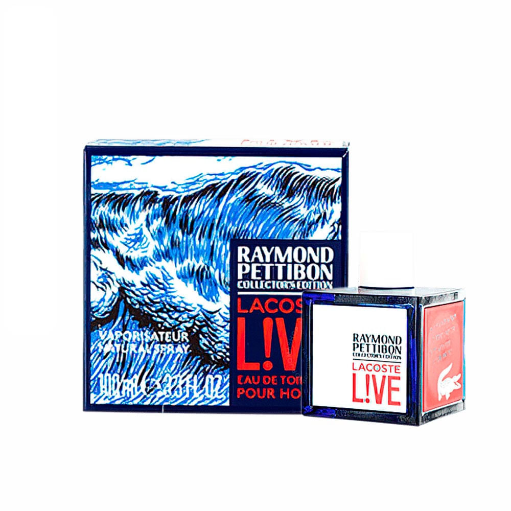 Lacoste L!ve Raymond Pettibon Eau de Toilette Perfume Masculino 100ml
