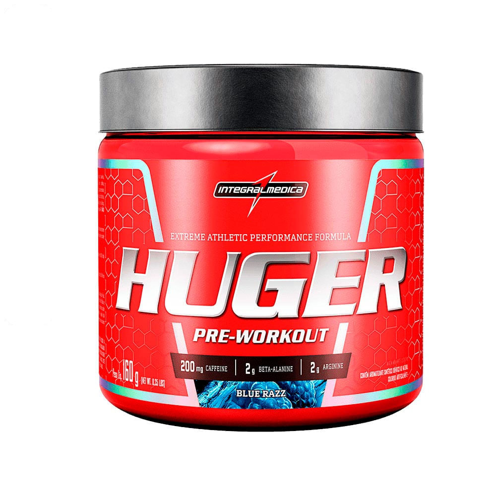 Pré Treino Huger Integralmédica Blue Razz 160g