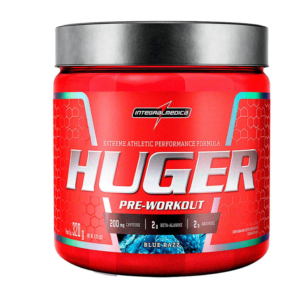 Pré Treino Huger Integralmédica Blue Razz 320g