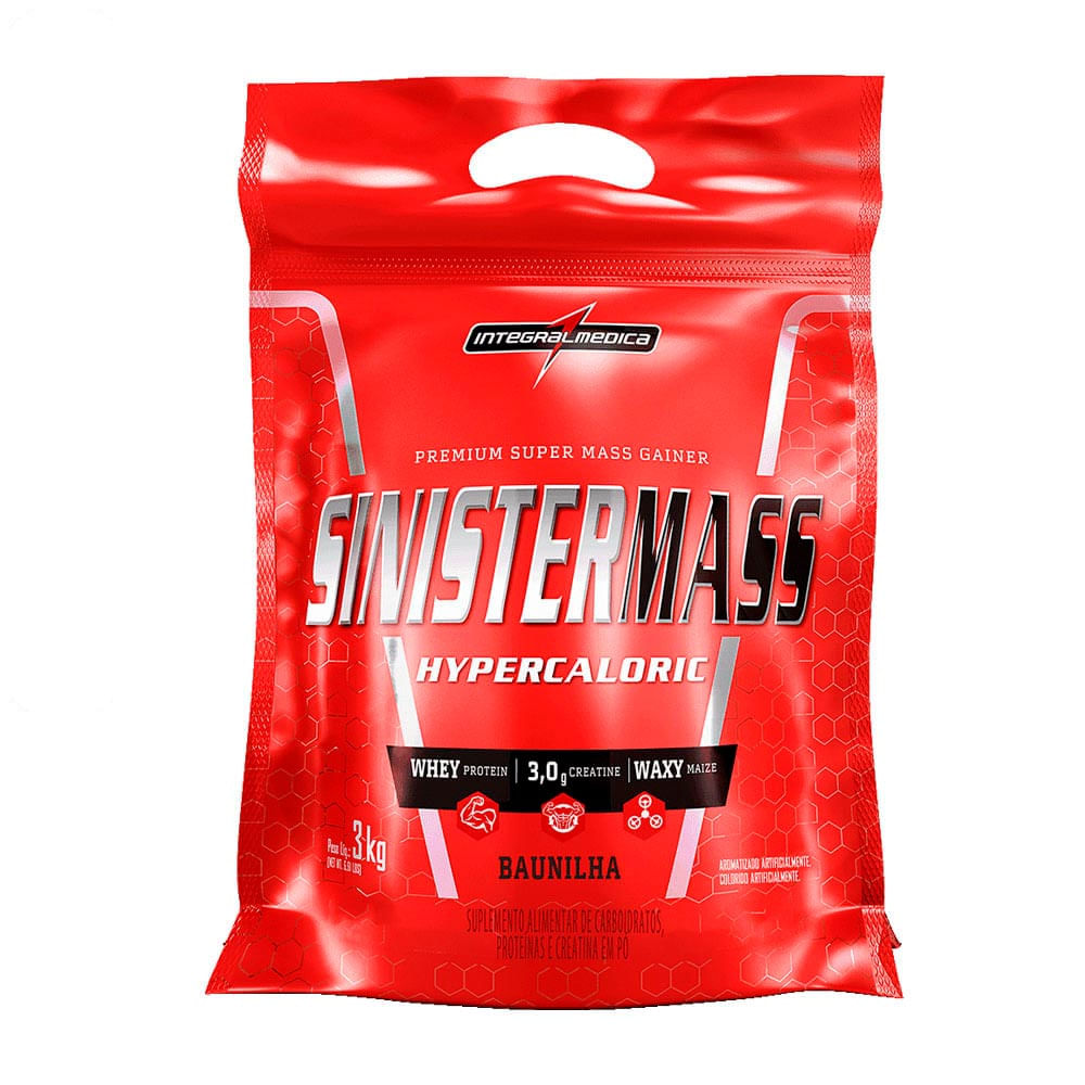 Suplemento Sinister Mass Integralmédica Baunilha 3Kg