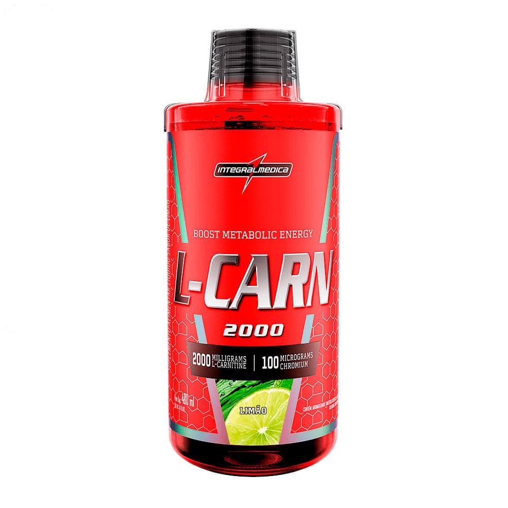 Suplemento L-Carn 2000 Integralmédica Limão 480ml