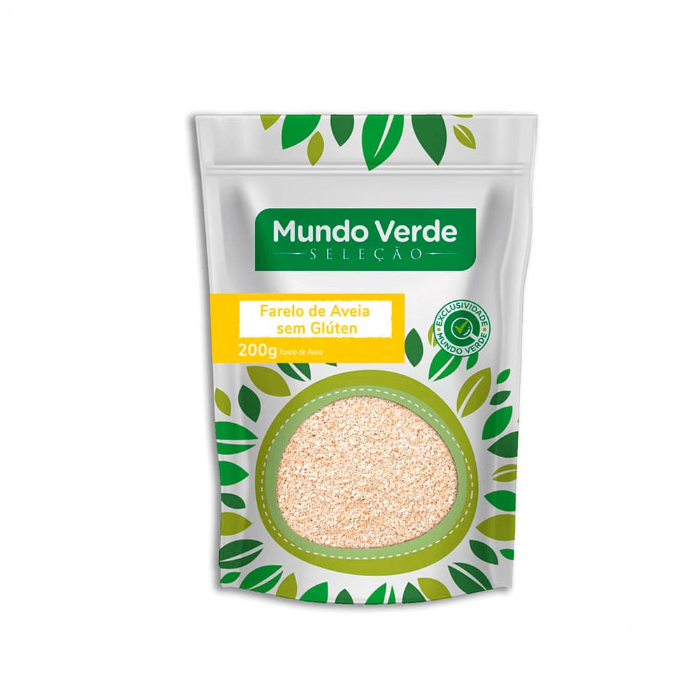 Farelo De Aveia Sem Glúten Mundo Verde Seleção 200g