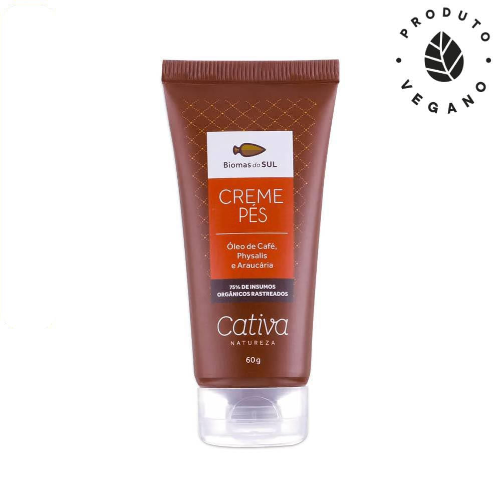 Creme Hidratante Natural para os Pés Biomas do Sul 60g Cativa Natureza