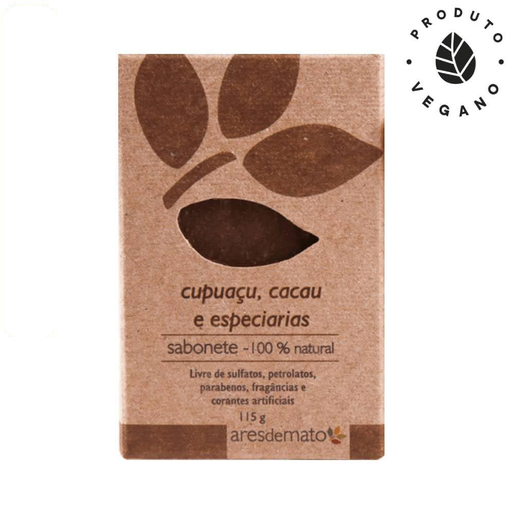 Sabonete Natural de Cupuaçu, Cacau e Especiarias 115g Ares de Mato
