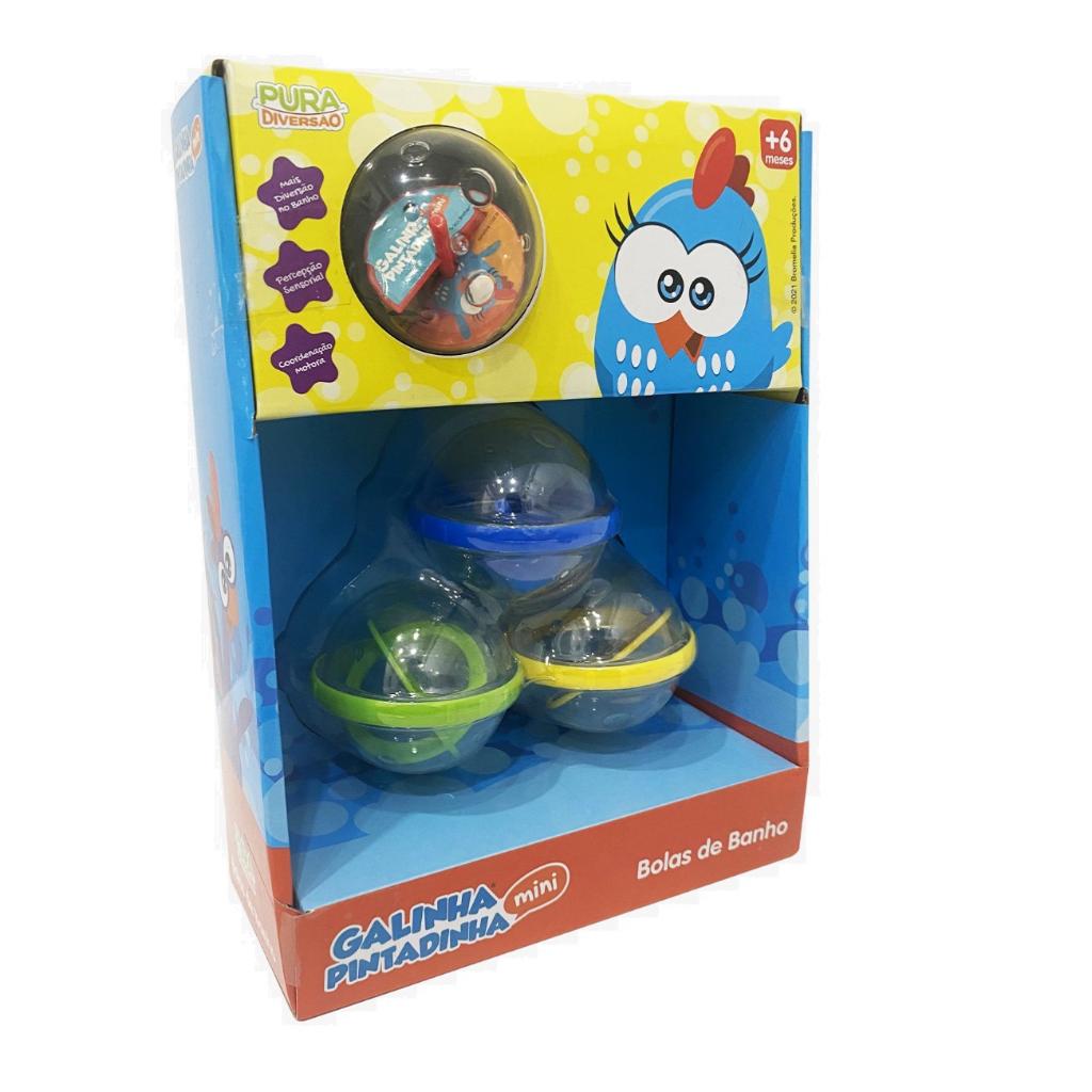 Bolinhas de Banho Galinha Pitadinha Colorido Yes Toys
