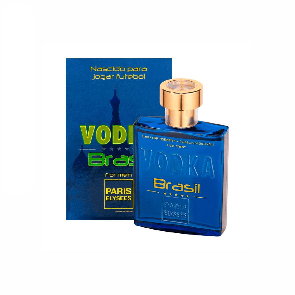 Perfume Masculino Vodka Brasil Blue Eau De Toilette Paris Elysees 100ml