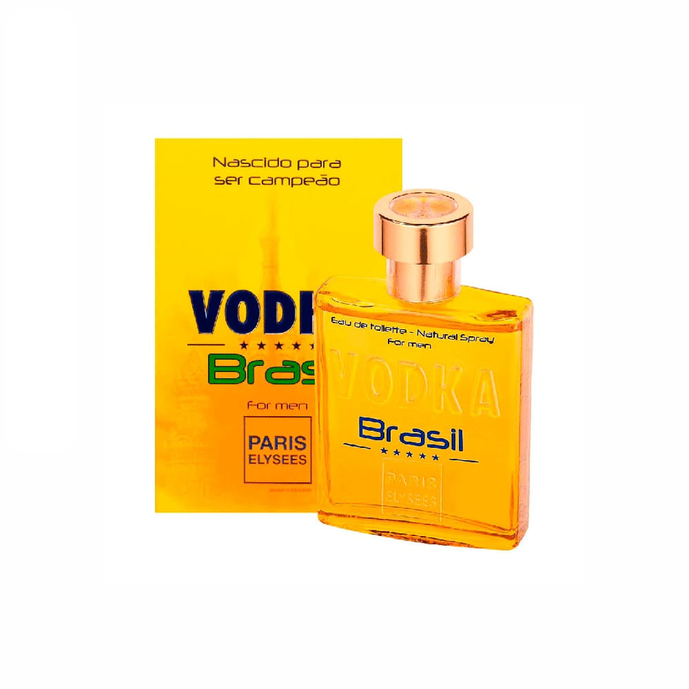 Vodka Brasil Yellow de Paris Elysees Eau de Toilette Perfume Masculino 100 ml