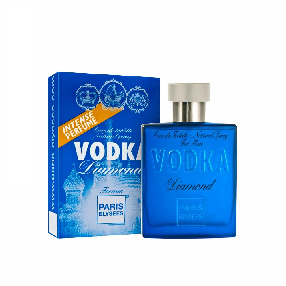 Vodka Diamonds de Paris Elysees Eau de Toilette Perfume Masculino 100 ml