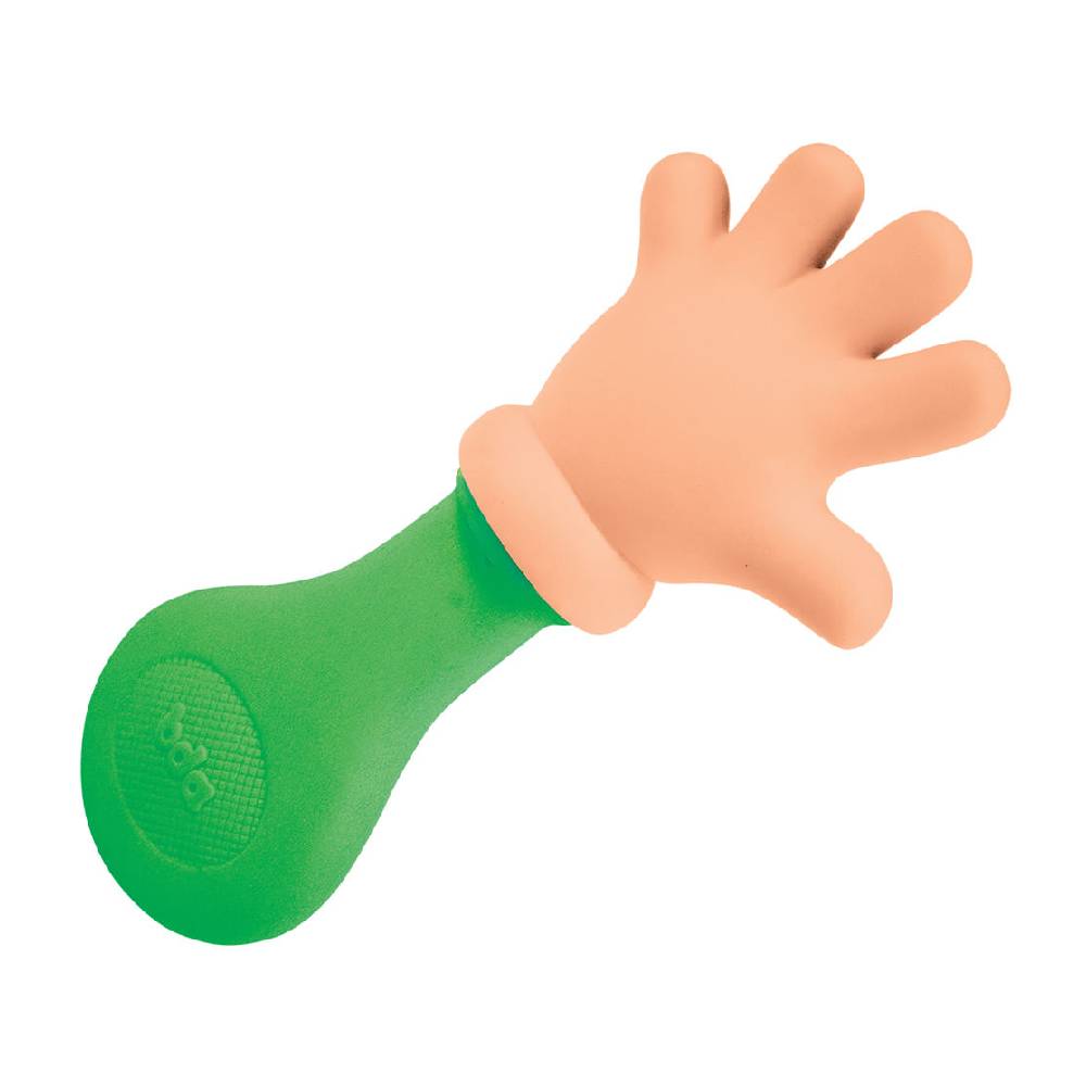 Mordedor de Bebê com Chocalho Toyster Mãozinha Colors BDA Verde