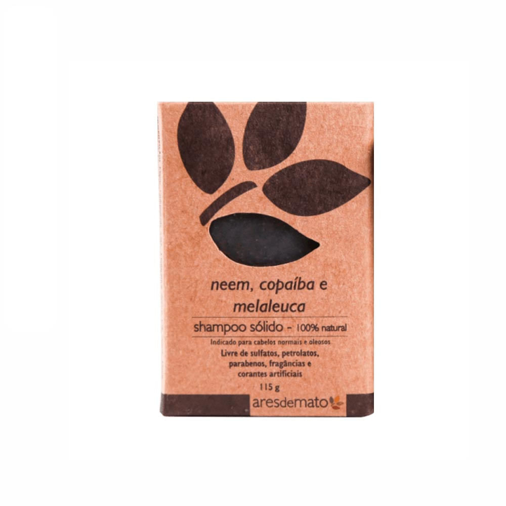 Shampoo Sólido Ares De Mato Natural Cabelos Normais a Oleosos 115g