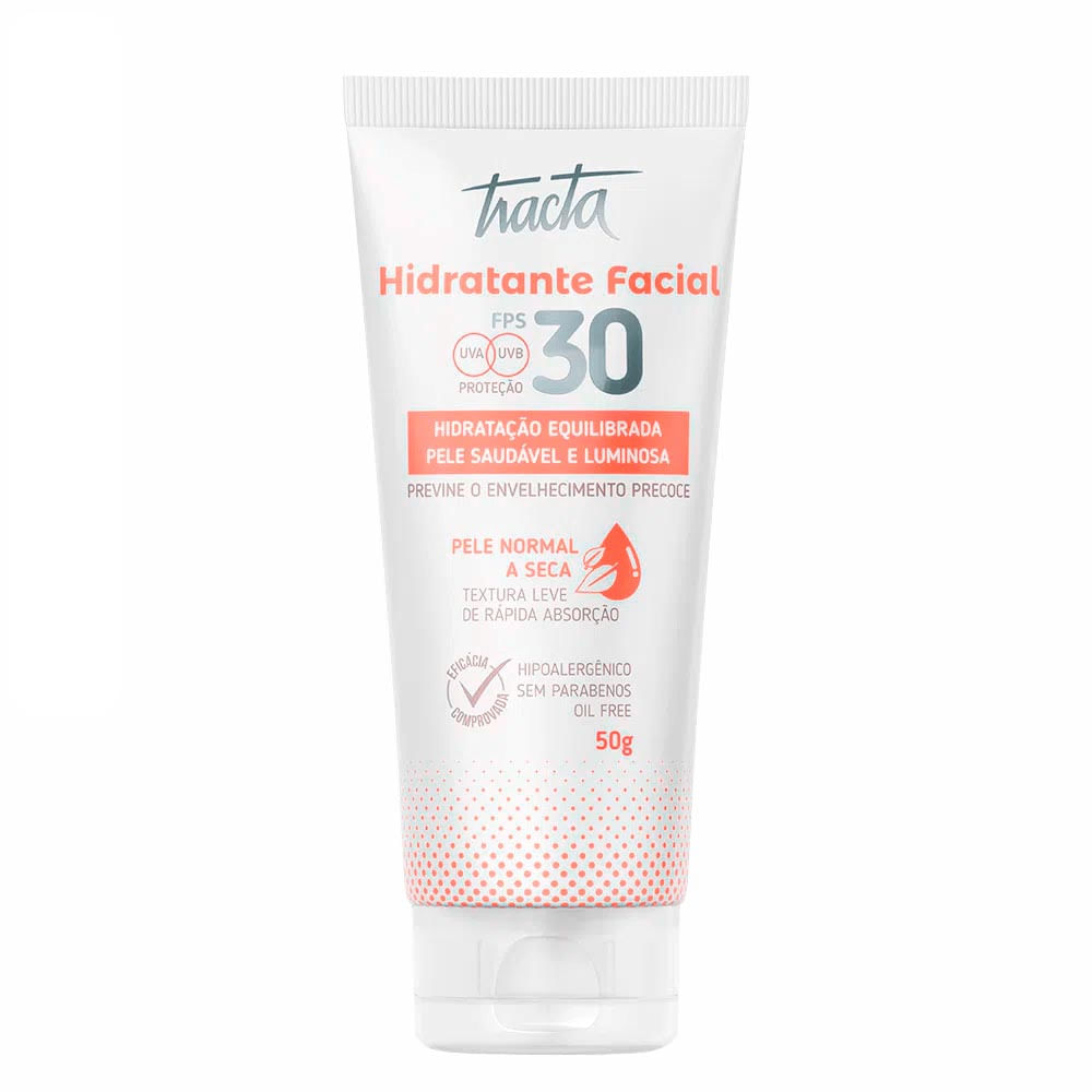 Hidratante Facial Tracta FPS30 Pele Normal A Seca 50g