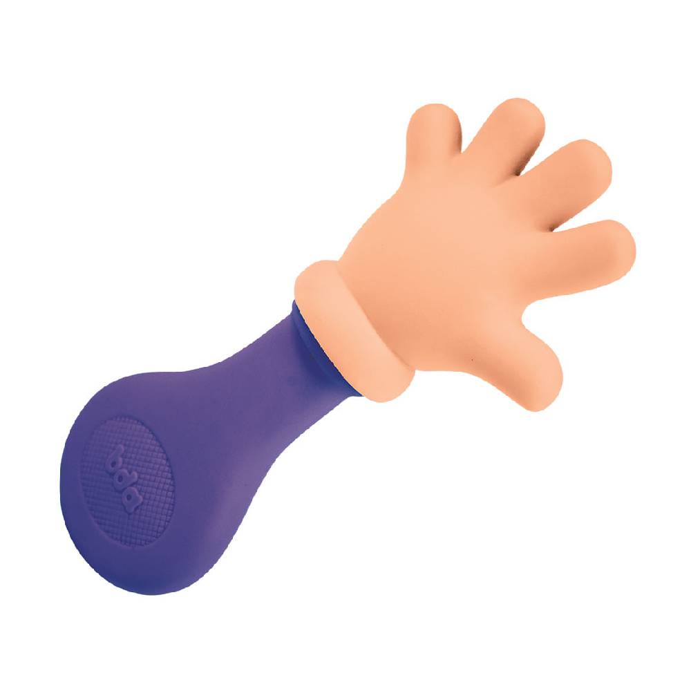 Mordedor de Bebê com Chocalho Toyster Mãozinha Colors BDA Roxo