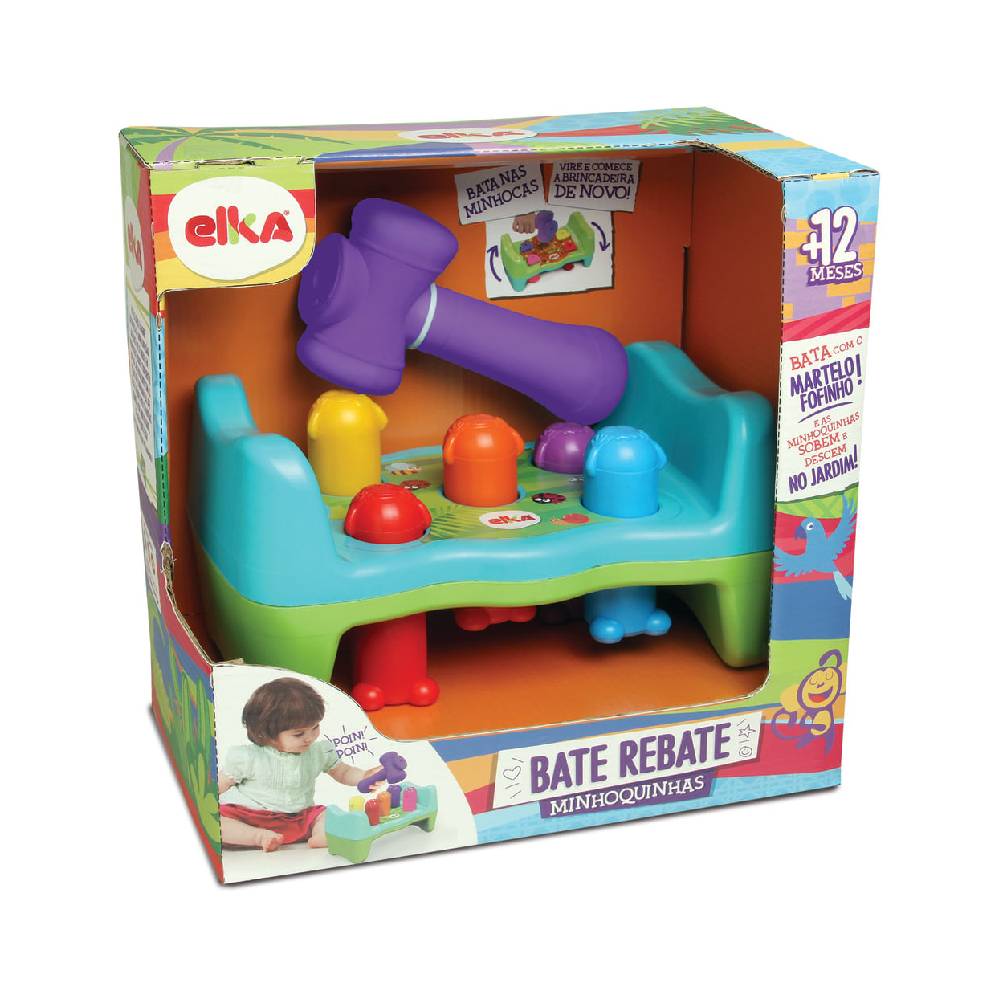 Bate Rebate Minhoquinhas Martelinho Elka