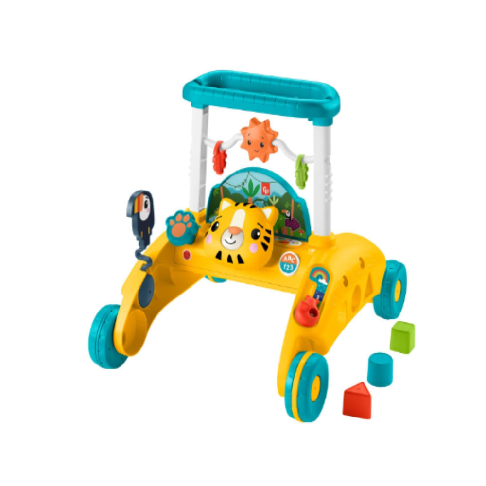 Andador para Bebê e Acessórios Tigre Amarelo Fisher-Price