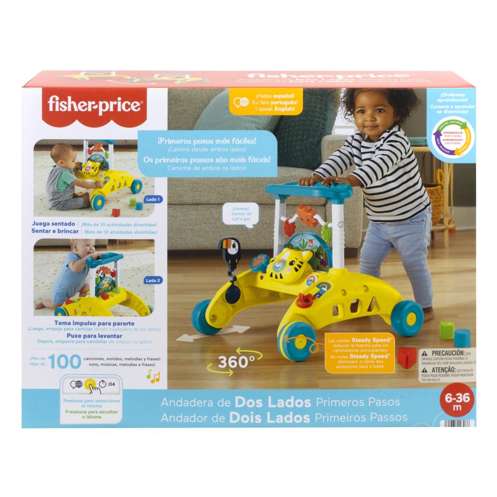 Andador para Bebê e Acessórios Tigre Amarelo Fisher-Price