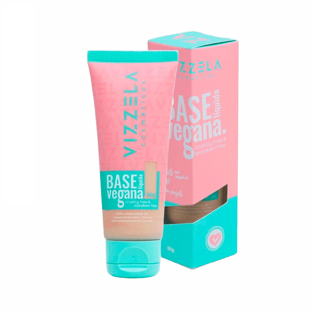 Base Líquida Vizzela Cor 09 Vegana 30g