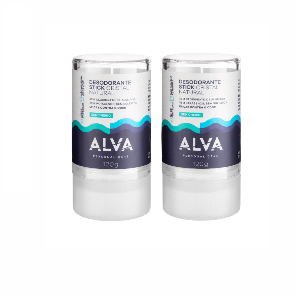 Desodorante Stick Alva Pedra Cristal Sensitive 1 Unidade 120g