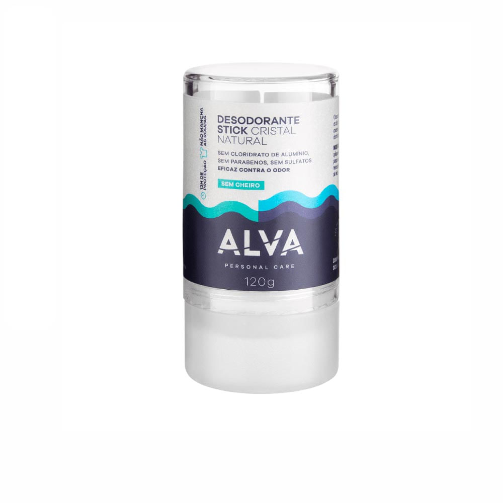 Desodorante Stick Alva Pedra Cristal Sensitive 120g