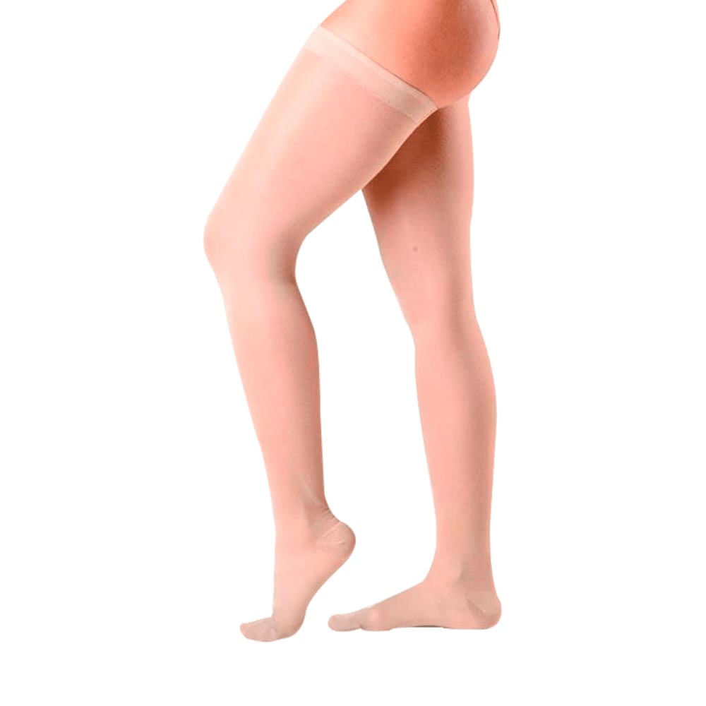 Meia Attiva Alta Compressão 20-30 Mmhg Coxa Natural Tam P