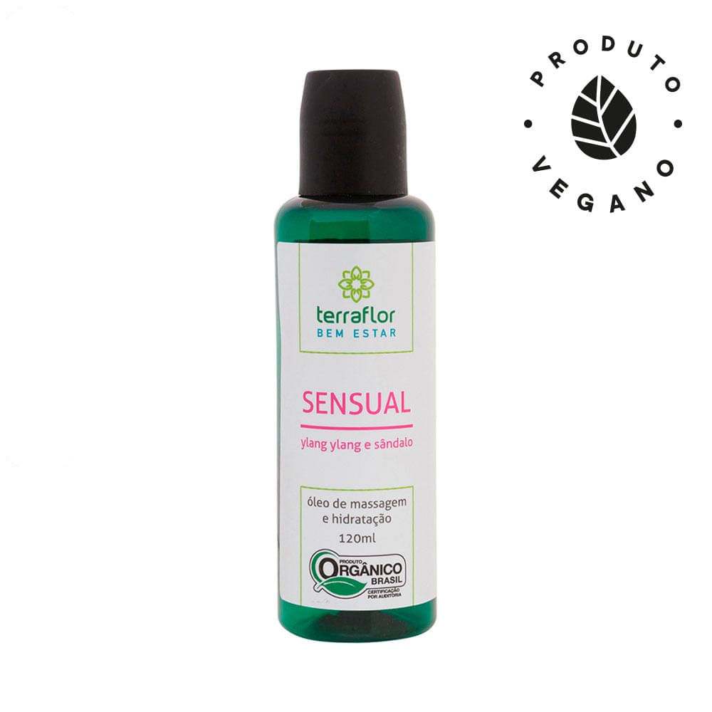 Óleo de Massagem Sensual Orgânico Terraflor 120ml