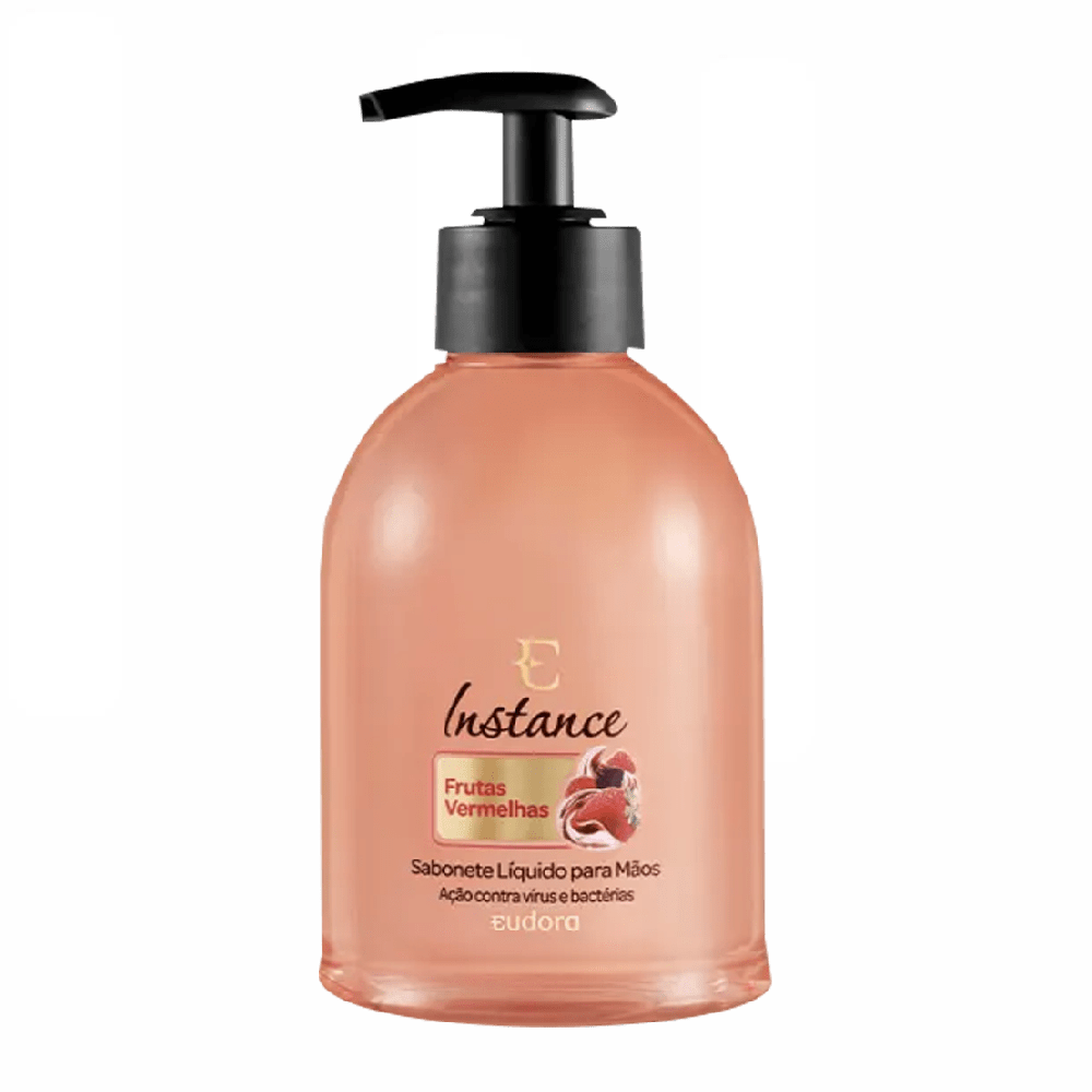 Sabonete Líquido para Mãos Eudora Instance Frutas Vermelhas Antibacteriano 250ml