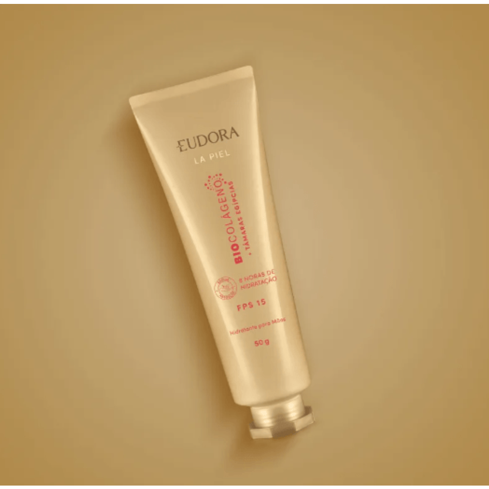 Creme Hidratante para Mãos Eudora La Piel Tâmaras Egípcias FPS15 50g