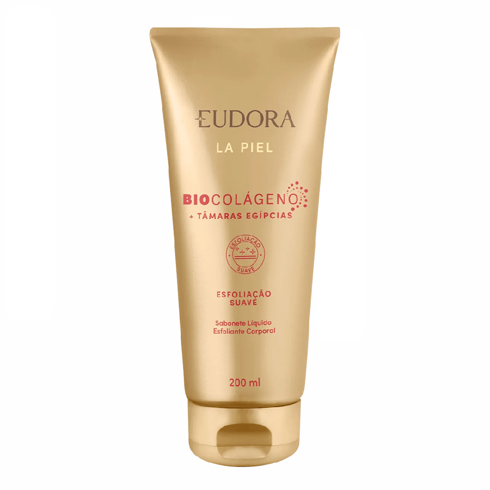 Sabonete Líquido Esfoliante Corporal Eudora La Piel Tâmaras Egípcias 200ml