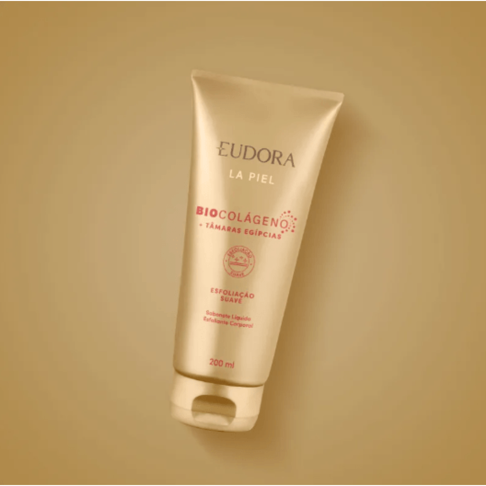 Sabonete Líquido Esfoliante Corporal Eudora La Piel Tâmaras Egípcias 200ml
