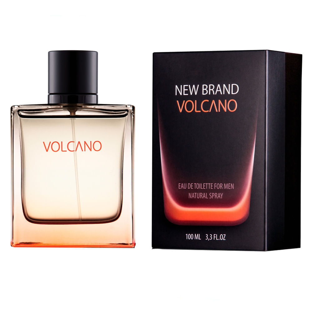 Perfume Masculino New Brand Prestige Volcano For Men Eau De Toilette 100ml