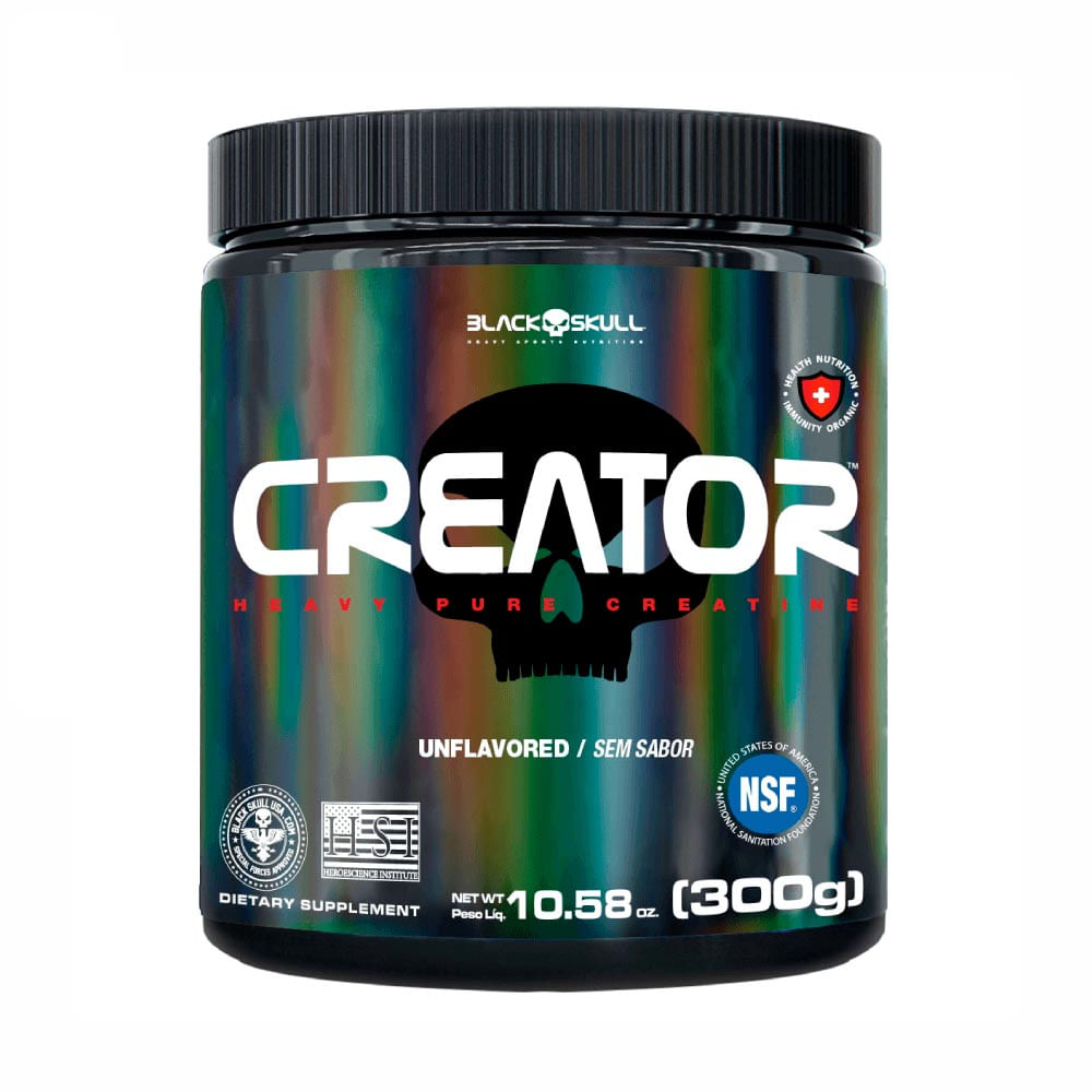 SUPLEMENTO ALIMENTAR CREATINA MONOHIDRATADA CREATOR SEM SABOR 300G
