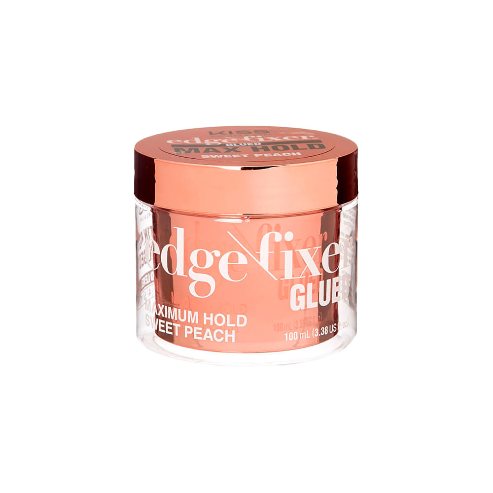 Pomada Fixadora Edge Fixer Kiss New York 100mL Pêssego