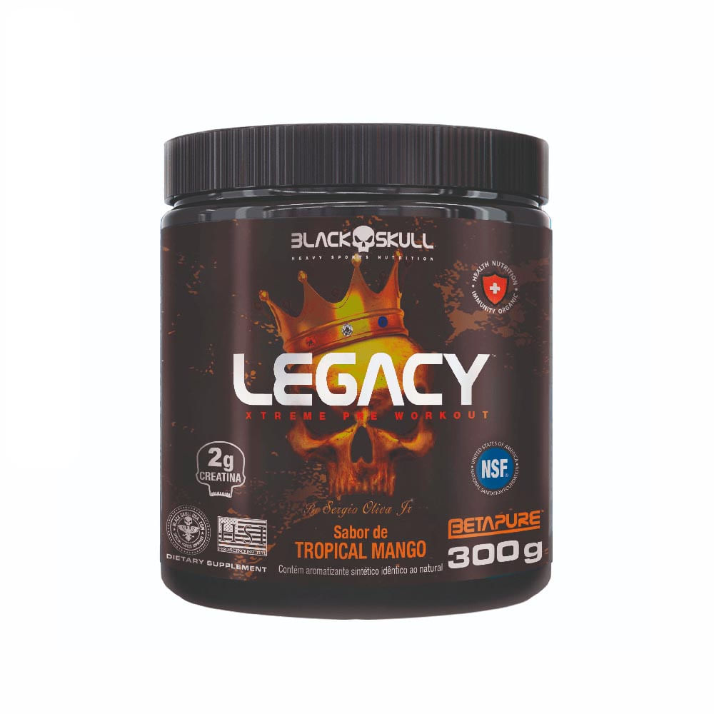 SUPLEMENTO ALIMENTAR PRÉ-TREINO LEGACY TROPICAL MANGO 300G - PanVel  Farmácias