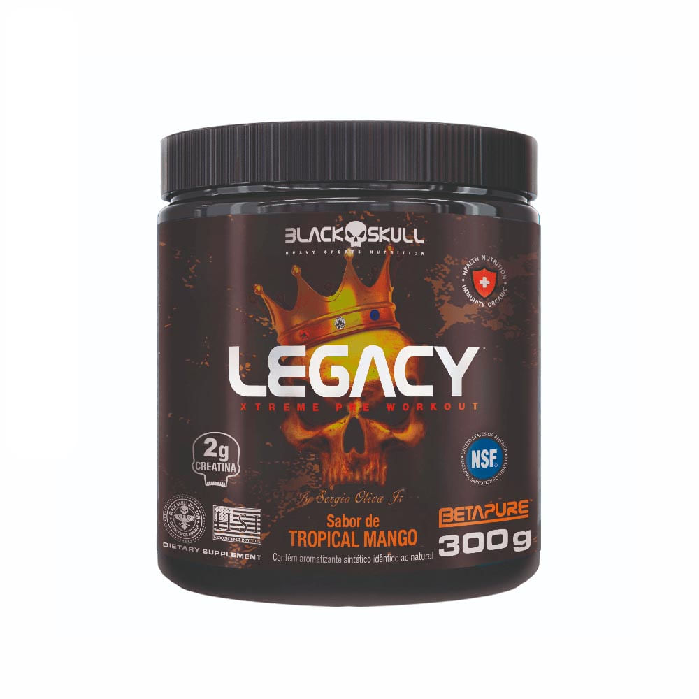 SUPLEMENTO ALIMENTAR PRÉ-TREINO LEGACY TROPICAL MANGO 300G