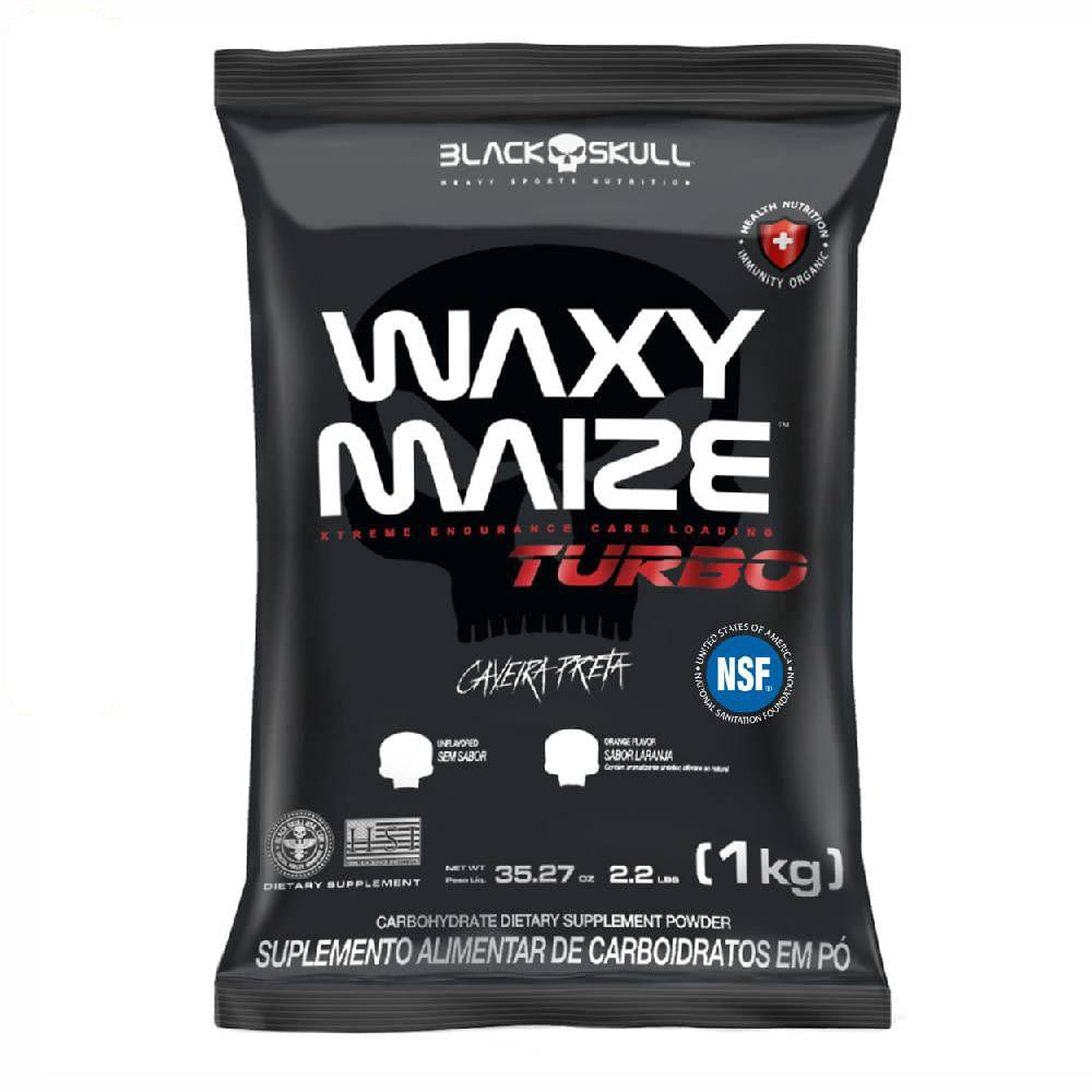 Suplemento Waxy Maize Turbo Refil1KG Caveira Preta