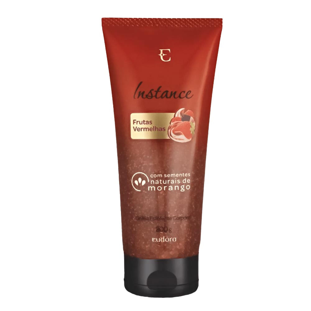Geleia Esfoliante Corporal Eudora Instance Frutas Vermelhas 200g