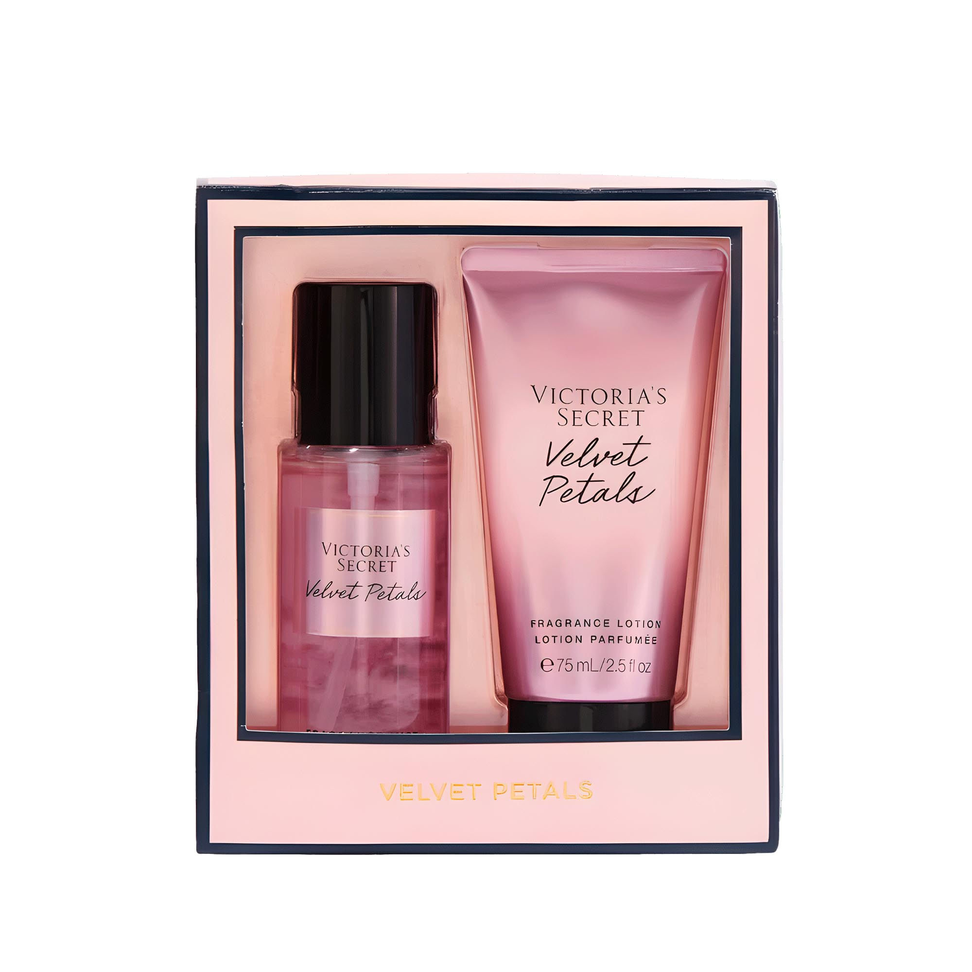 Kit Velvet Petals Victoria's Secret Body Splash 75ml + Body Lotion 75ml