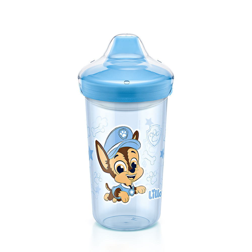 Mamadeira Nickelodeon Patrulha Canina Lillo Chase Azul 320 ml
