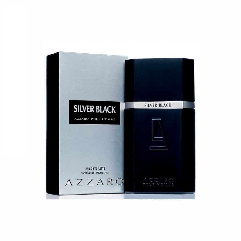 Azzaro Silver Black Eau de Toilette Perfume Masculino 50 ml