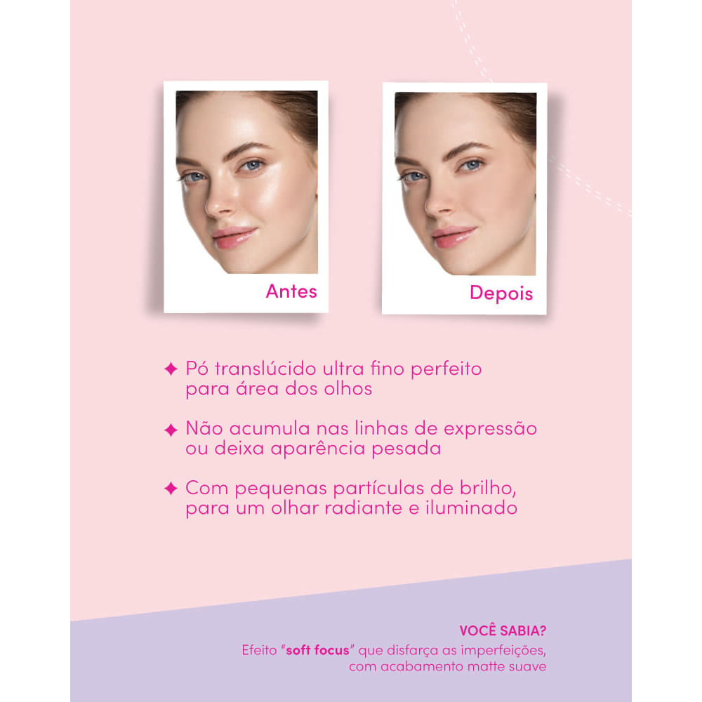 Pó para a área dos olhos Under Eye Ruby Kisses Powder Cor 30