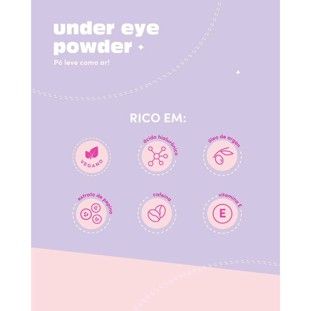 Pó para a área dos olhos Under Eye Ruby Kisses Powder Cor 30