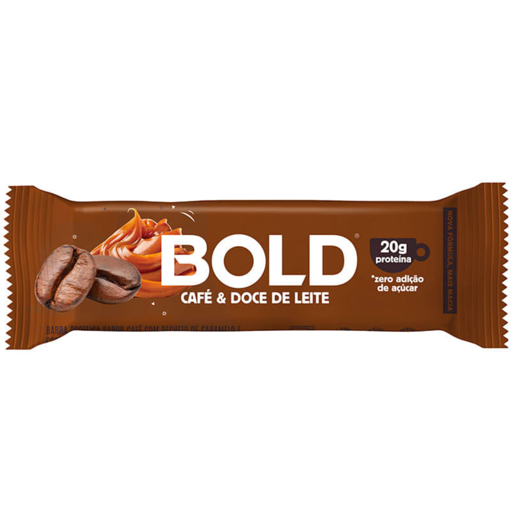 Barra De Proteína Bold Café E Doce De Leite 60g