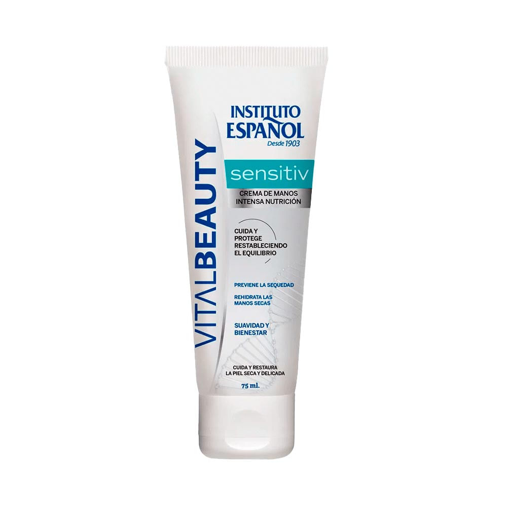 Creme De Mãos Instituto Español Vital Beauty Sensitiv Intensa Nutrición 75Ml