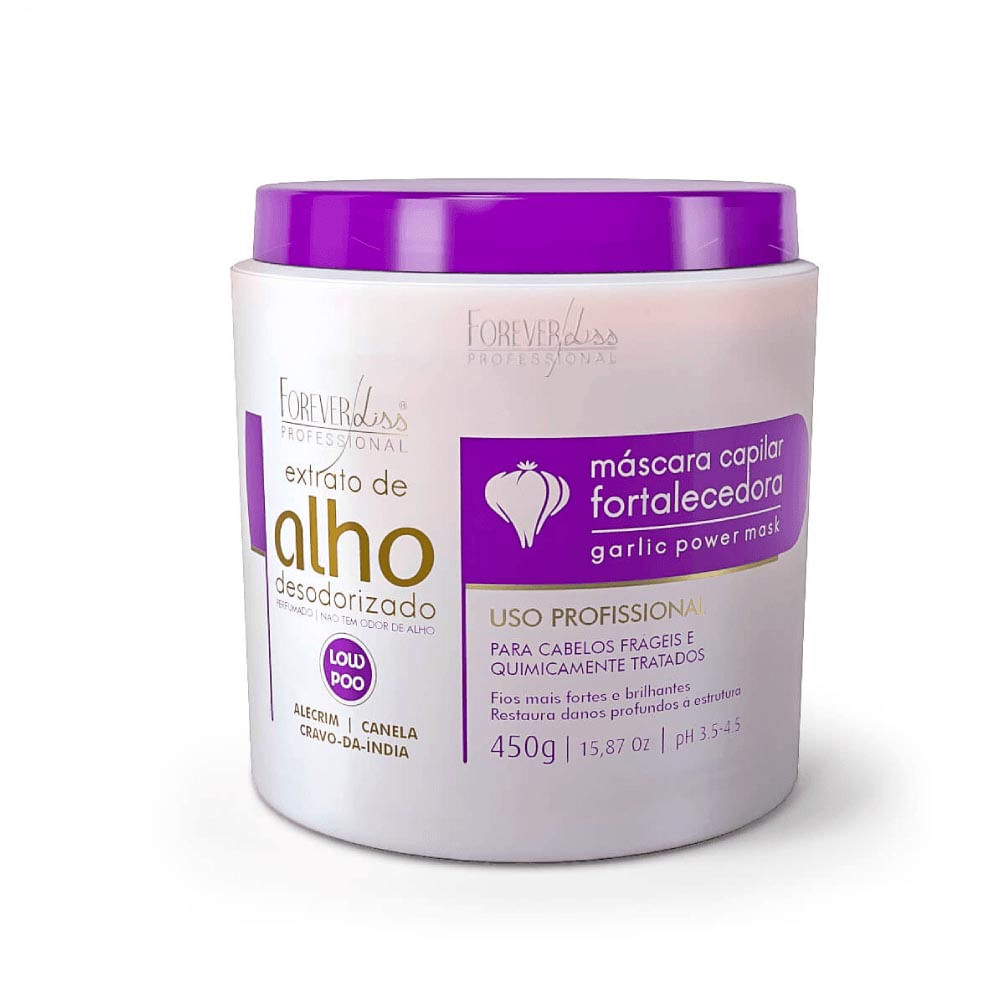 Máscara Capilar Forever Liss De Alho Fortalecedora 450g
