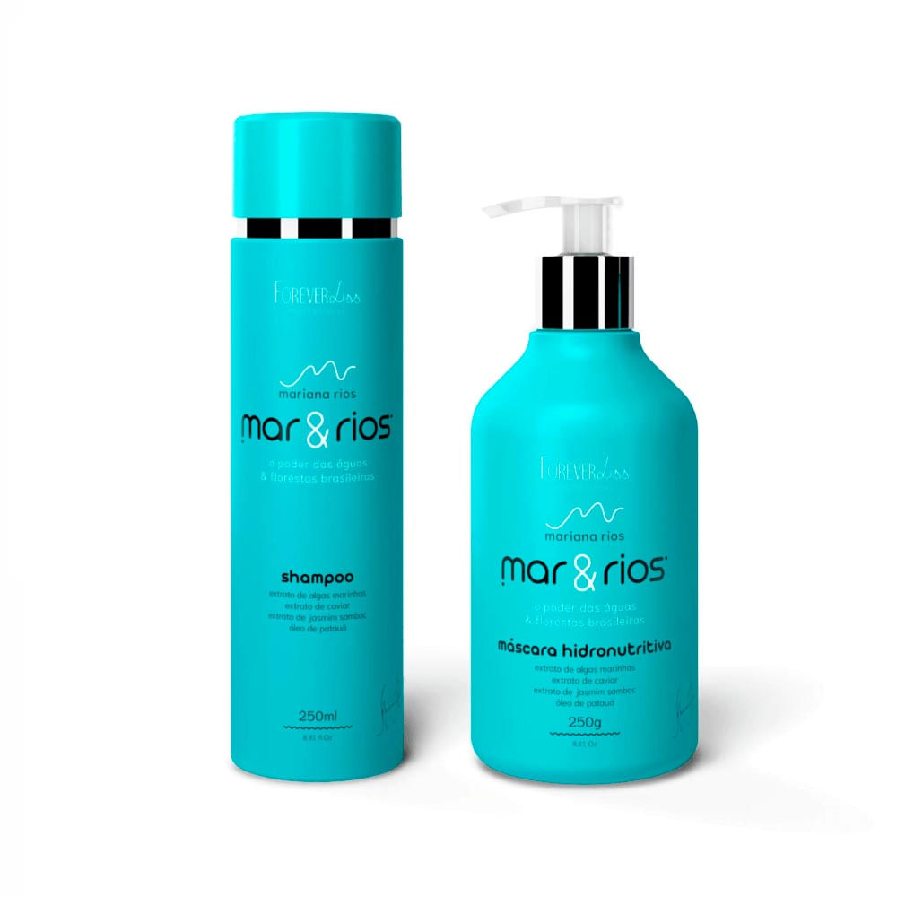 Kit Forever Liss Mar & Rios Shampoo 250Ml + Máscara 250g
