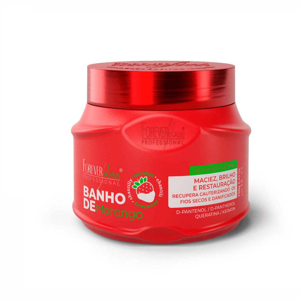 Máscara Banho De Verniz Morango Forever Liss 250g