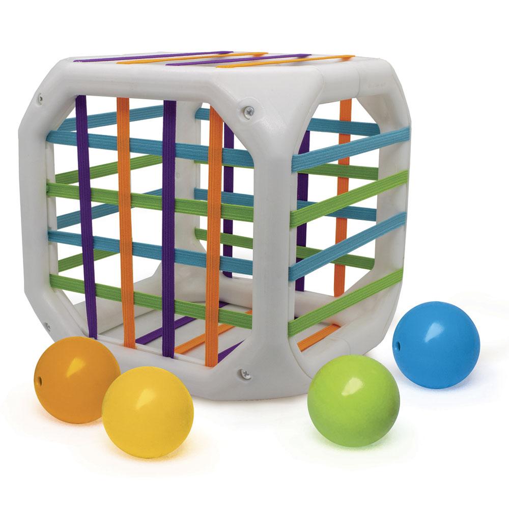 Brinquedo Educativo Cubo Entrelaçado Bolinha com Som Elka