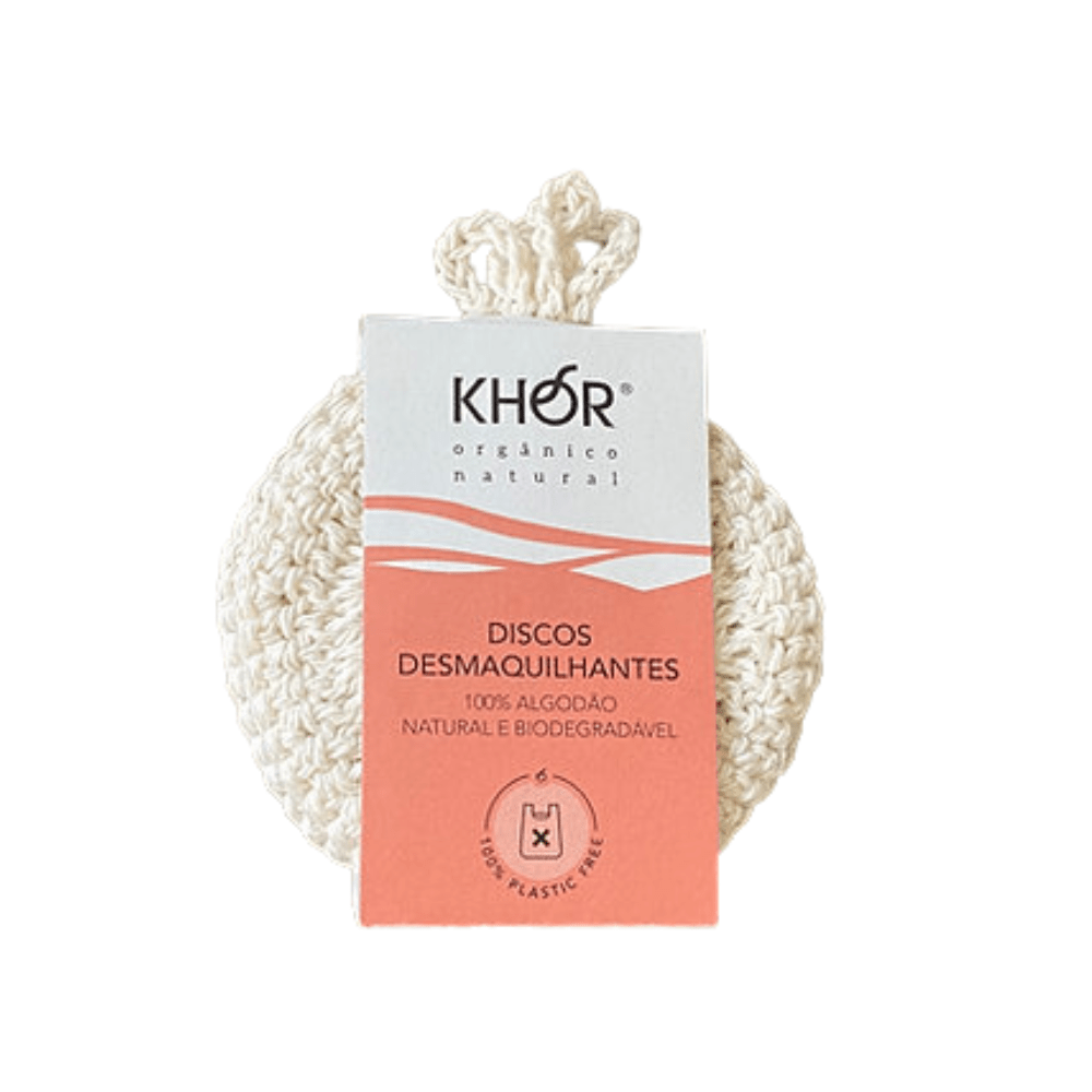 Kit 3 Discos Demaquilantes Reutilizáveis Khor Cosmetics